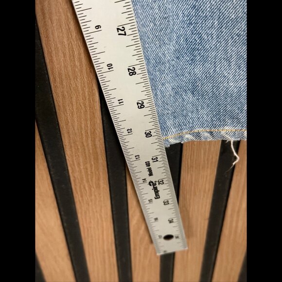 Levis 511 Jeans 32 x 34 Mens Blue White Oak Destroyed Denim 5 Pocket - Picture 5 of 13